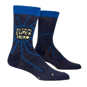 'Actual Super Hero' Men's Socks