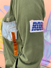 Load image into Gallery viewer, "Afternoon Gem" - Recycled Handmade Khaki Shirt