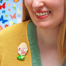 Load image into Gallery viewer, All Yolks Aside Brooch - Erstwilder Hoppy Easter