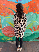 Load image into Gallery viewer, "Amanda" Cream & Leopard Print Longline Cardigan - Love Lola