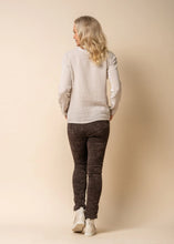 Load image into Gallery viewer, Latte Angerona Linen Blend Top