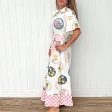 Load image into Gallery viewer, "Willow" Short Sleeve Maxi Dress in Aussie Gathering Print - Palm Cove