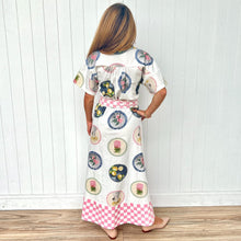 Load image into Gallery viewer, "Willow" Short Sleeve Maxi Dress in Aussie Gathering Print - Palm Cove