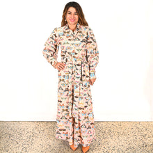 Load image into Gallery viewer, "Megan" Dress in Pink Emerge Butterfly Print - Palm Cove