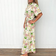 Load image into Gallery viewer, "Willow" Short Sleeve Maxi Dress in Let Freedom Reign Print - Palm Cove