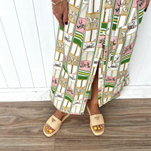 Load image into Gallery viewer, "Willow" Short Sleeve Maxi Dress in Let Freedom Reign Print - Palm Cove