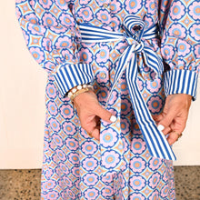 Load image into Gallery viewer, "Megan" Dress in Retro Revival Print - Palm Cove