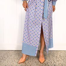 Load image into Gallery viewer, "Megan" Dress in Retro Revival Print - Palm Cove