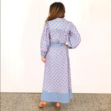 Load image into Gallery viewer, "Megan" Dress in Retro Revival Print - Palm Cove