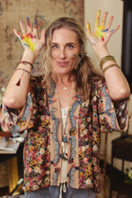 Load image into Gallery viewer, 'Art of Life' Pixie Duster Cropped Kimono - Market of Stars