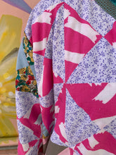 Load image into Gallery viewer, "Autumn Circus" Pink Patchwork Handmade Recycled Jacket