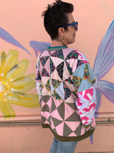 Load image into Gallery viewer, "Autumn Circus" Pink Patchwork Handmade Recycled Jacket