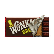 Load image into Gallery viewer, Winning Wonka Bar Brooch - Erstwilder x Willy Wonka & The Chocolate Factory