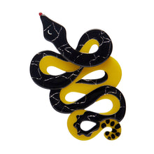 Load image into Gallery viewer, Yellow-Bellied Sea Snake Brooch - Erstwilder Great Barrier Reef