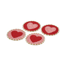Load image into Gallery viewer, Heart Beaded Coasters - Set of 4