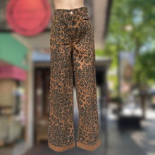 Load image into Gallery viewer, Dark Leopard Cuffed Jeans - By Frankie