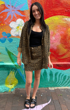 Load image into Gallery viewer, Dark Leopard Denim Skirt - By Frankie