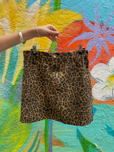 Load image into Gallery viewer, Dark Leopard Denim Skirt - By Frankie