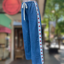 Load image into Gallery viewer, Red Star Denim Racer Pants - By Frankie