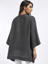 Load image into Gallery viewer, 'Lulu' Charcoal Bell Sleeve 100% Linen Top