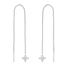 Load image into Gallery viewer, Dainty Moroccan Star Threader Earrings