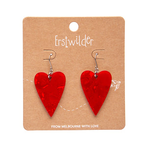 Red From the Heart Essential Drop Earrings - Erstwilder x Frida Kahlo