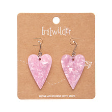 Load image into Gallery viewer, Pink From the Heart Essential Drop Earrings - Erstwilder x Frida Kahlo