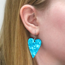 Load image into Gallery viewer, Blue From the Heart Essential Drop Earrings - Erstwilder x Frida Kahlo