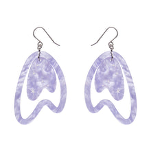 Load image into Gallery viewer, Lilac Atomic Boomerang Essential Earrings - Erstwilder x Atomic Abode