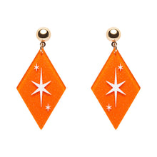 Load image into Gallery viewer, Orange Atomic Diamond Essential Earrings - Erstwilder x Atomic Abode