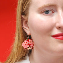Load image into Gallery viewer, Big Adorable Strawberry Smile Drop Earrings - Erstwilder x Strawberry Shortcake