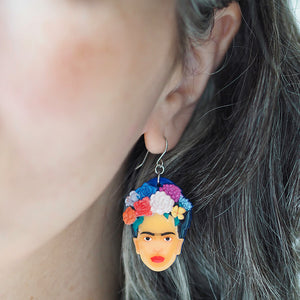 My Own Muse Frida Drop Earrings - Erstwilder x Frida Kahlo