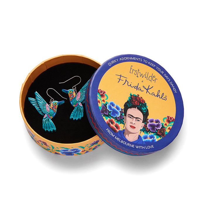 Frida's Hummingbird Drop Earrings - Erstwilder x Frida Kahlo