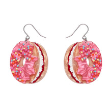Load image into Gallery viewer, Donut Cake Drop Earrings - Erstwilder x Katherine Sabbath