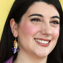 Load image into Gallery viewer, Mr Wonka Drop Earrings - Erstwilder x Willy Wonka & The Chocolate Factory
