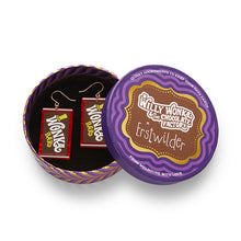 Load image into Gallery viewer, Original Wonka Bar Drop Earrings - Erstwilder x Willy Wonka & The Chocolate Factory
