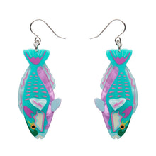 Load image into Gallery viewer, Bleeker's Parrotfish Drop Earrings - Erstwilder Great Barrier Reef