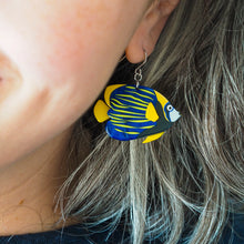 Load image into Gallery viewer, Emperor Angelfish Drop Earrings - Erstwilder Great Barrier Reef