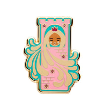 Load image into Gallery viewer, Let Your Hair Down Enamel Pin - Erstwilder x Pete Cromer 'Fairy Tales'