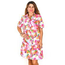 Load image into Gallery viewer, "Ellie" Tiered Dress in Floral Print - Palm Cove