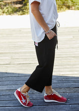 Load image into Gallery viewer, Black Frenchie Cropped Track Pant - Hammill & Co