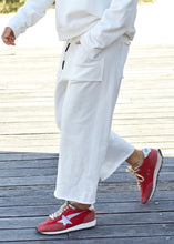Load image into Gallery viewer, Off White Frenchie Cropped Track Pant - Hammill & Co
