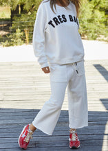 Load image into Gallery viewer, Off White Frenchie Cropped Track Pant - Hammill & Co