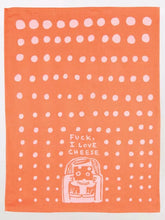 Load image into Gallery viewer, &#39;F*ck I Love Cheese&#39; Tea Towel
