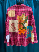Load image into Gallery viewer, "Flower Garden" - Recycled Handmade Flannelette Shirt