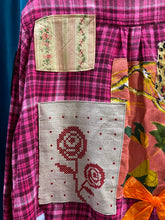 Load image into Gallery viewer, "Flower Garden" - Recycled Handmade Flannelette Shirt