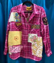 Load image into Gallery viewer, "Flower Garden" - Recycled Handmade Flannelette Shirt