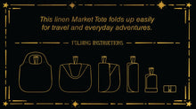 Load image into Gallery viewer, 'Courage Dear Heart' Linen Tote Bag - Market of Stars