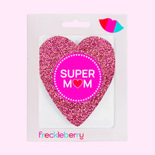 Load image into Gallery viewer, 'Super Mum' Milk Chocolate Pink Freckle Heart