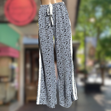 Load image into Gallery viewer, Grey & Black Spot Racer Pants with White Stripe - By Frankie
